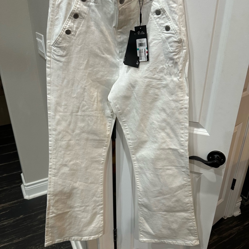 Karl Lagerfeld Women's Boot Cut Jeans - White